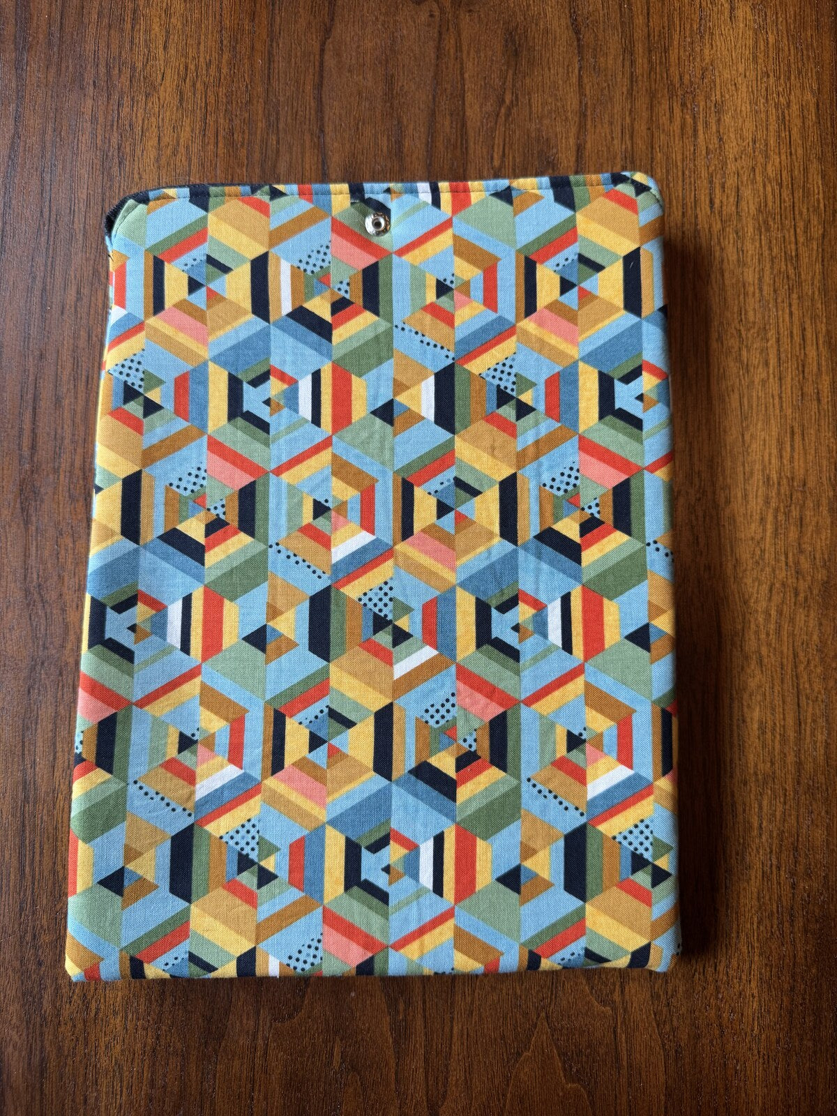 Multi-Color Hexagon Device Sleeve — Large — back