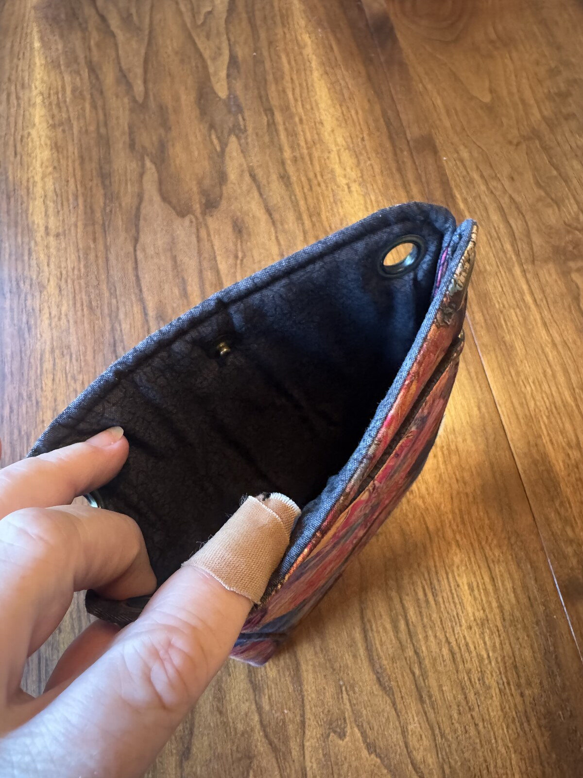 Hibiscus Cross-Body Bag — inside
