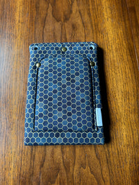 Cross-Body Bag Black/Grey Gold Honeycomb front view