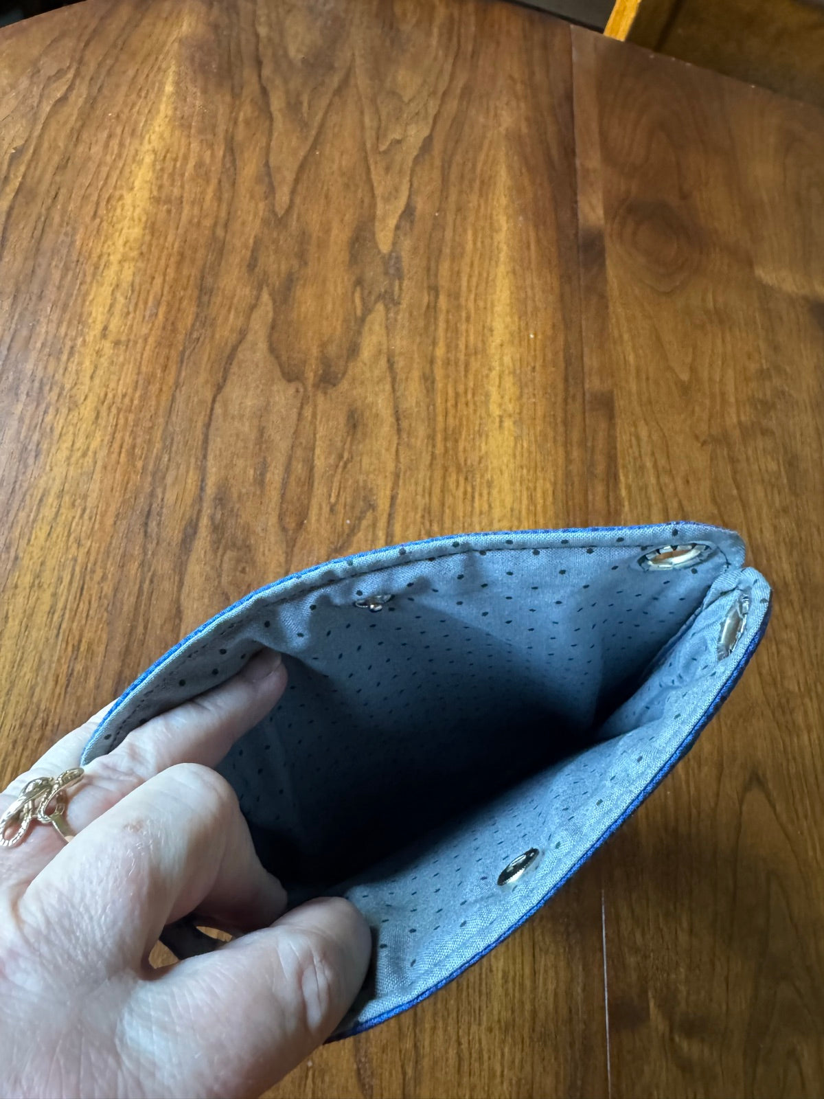 Cross-Body Bag Solids crossbody-bag-blue-inside