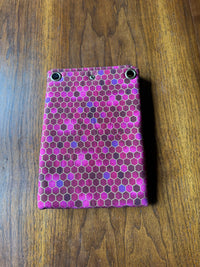 Cross-Body Bag Fuschia/Pink Gold Honeycomb front view