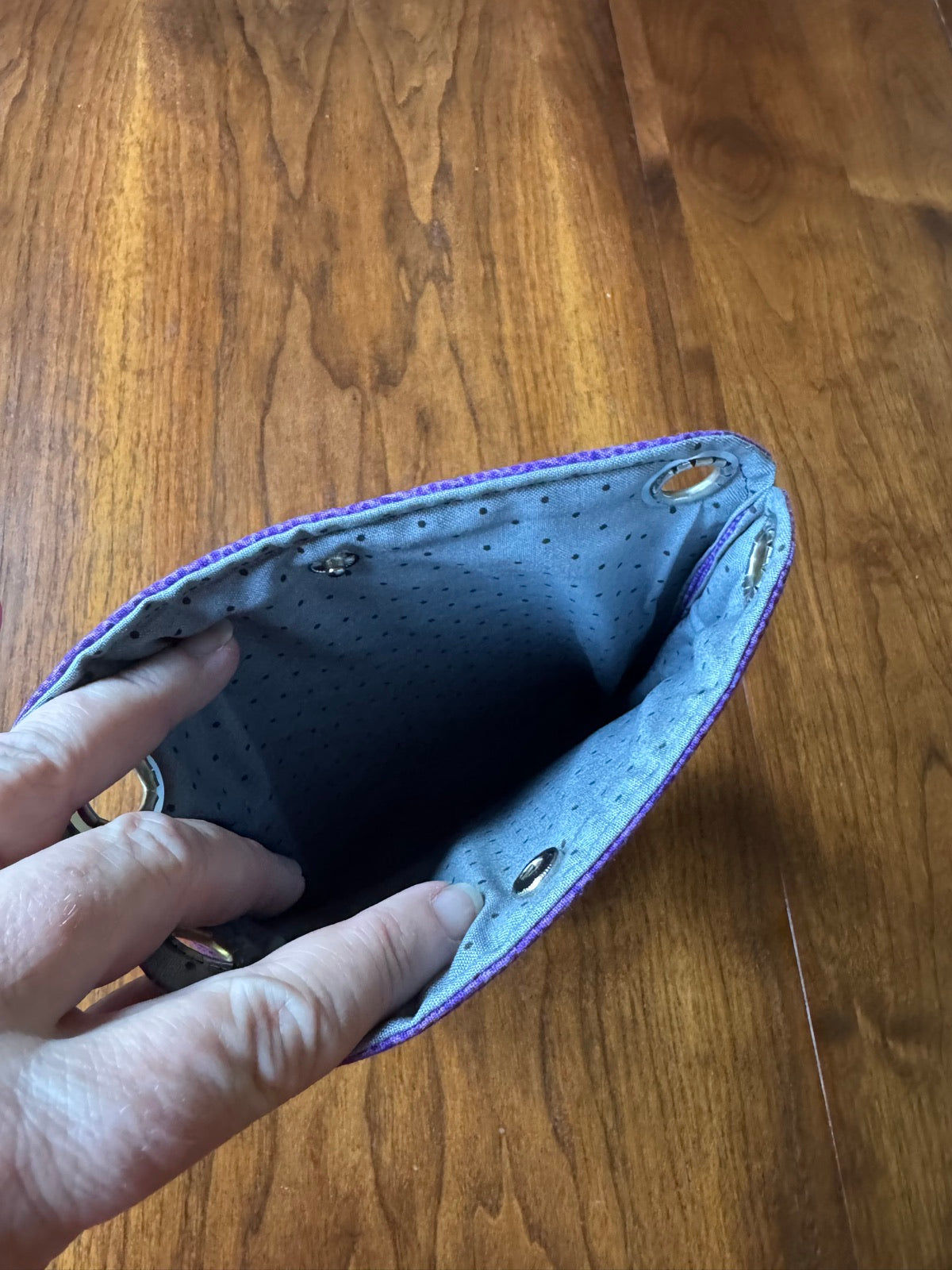 Cross-Body Bag Solids crossbody-bag-purple-inside