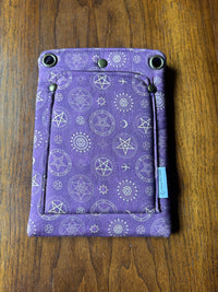 Cross-Body Bag Symbols in Plum front view
