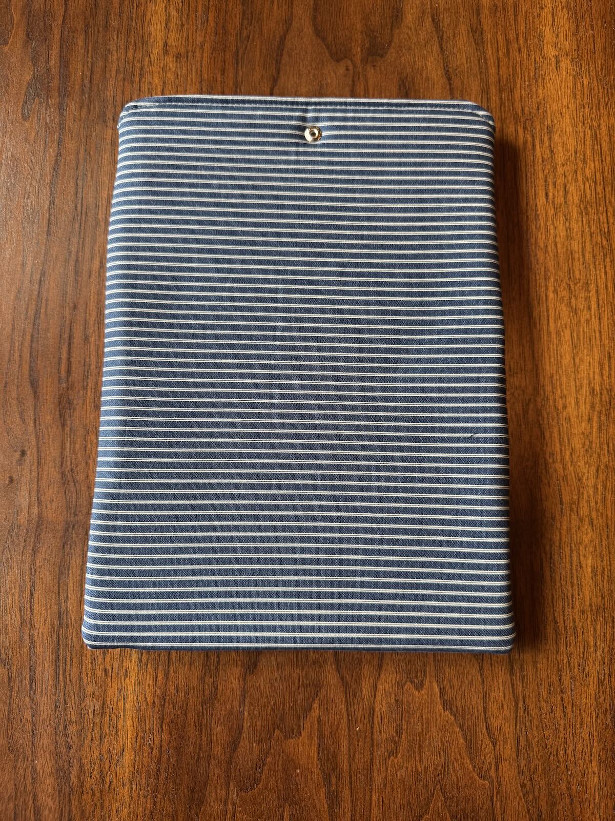 Denim and White Stripe Device Sleeve