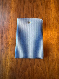 small-novelty Denim and White Stripe back