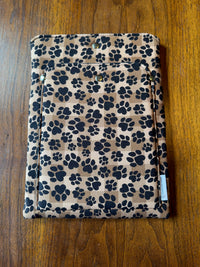 Large Device Sleeve Animal Print Heart Puppy Prints back