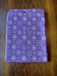 Large Device Sleeve Mystical device-sleeve-large-symbols-in-plum-back