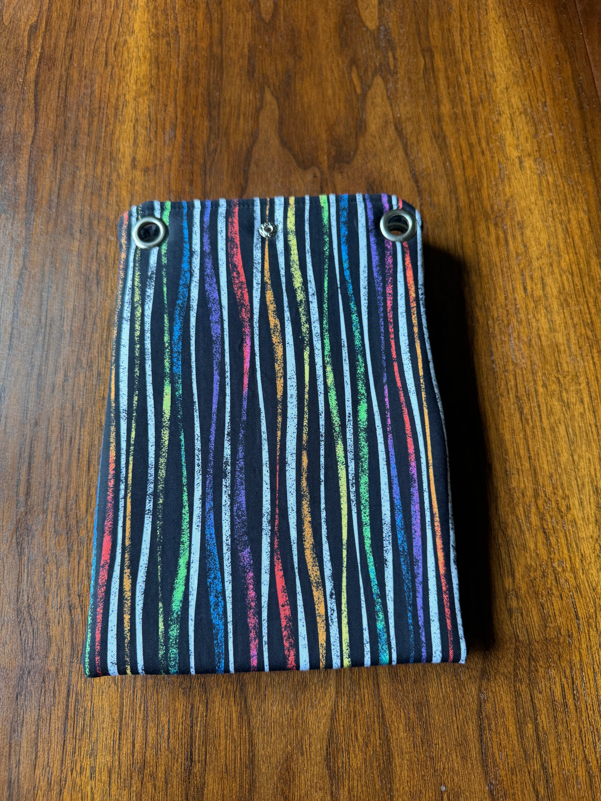 About Town Cross-Body Bag in Multi Streamers design, back