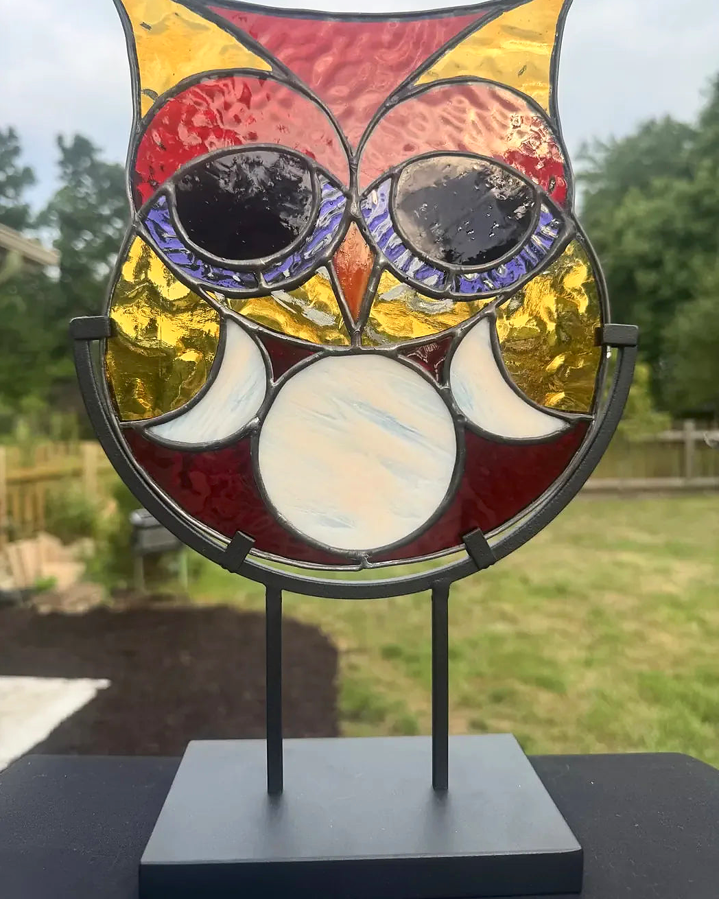 Owl Triple Moon — Red