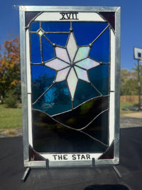 The Star Tarot Stained Glass Panel — front view